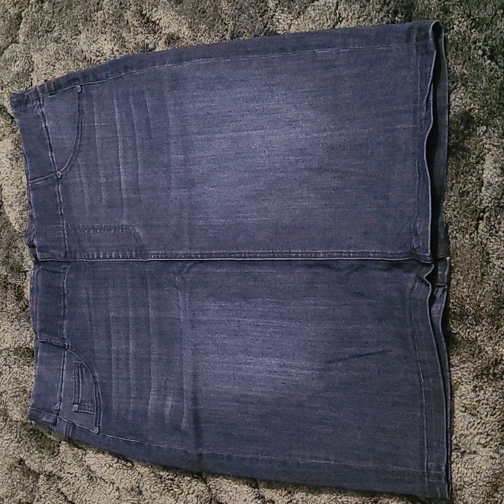 Dark Denim Skirt 18W